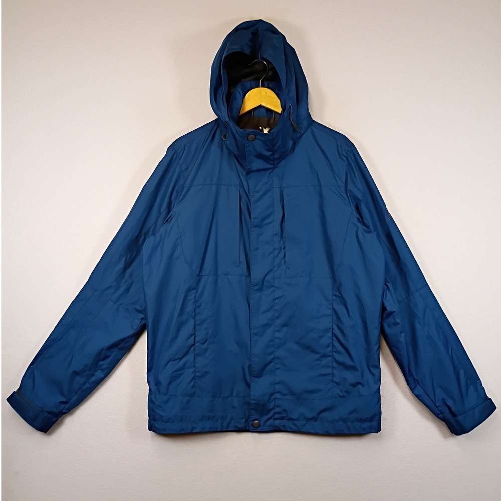 Gorpcore ZeroXposur Men S Tech Blue Hooded Lightweight Technical Windbreaker